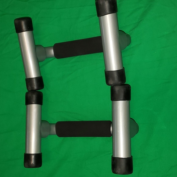 Pushup Bars with Cushion Grey Black - Picture 2 of 2